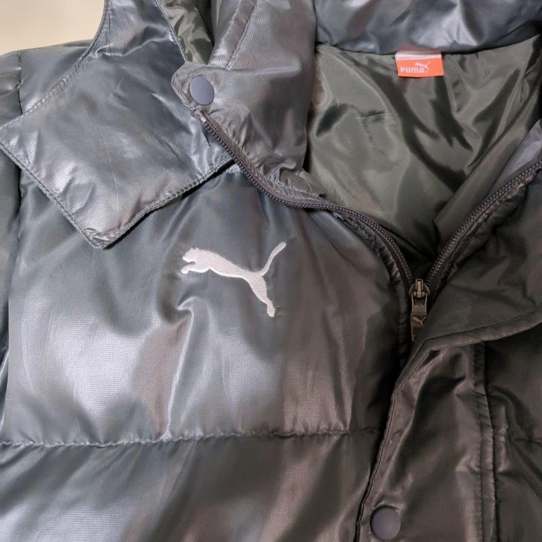 PUMA ロングダウン Lサイズ ベンチコート グレー