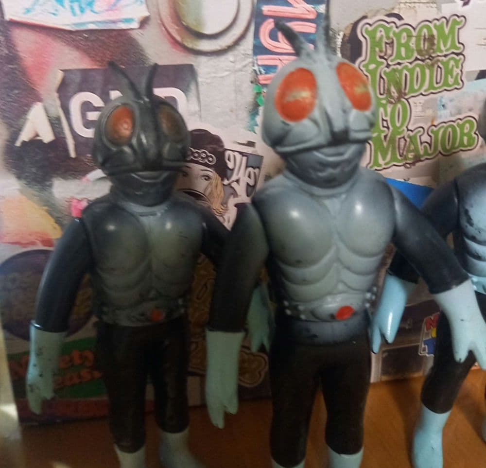 仮面ライダー ソフビ✨当時物✨３体セット✨ヴィンテージソフビ✨７０年代 ソフビ✨