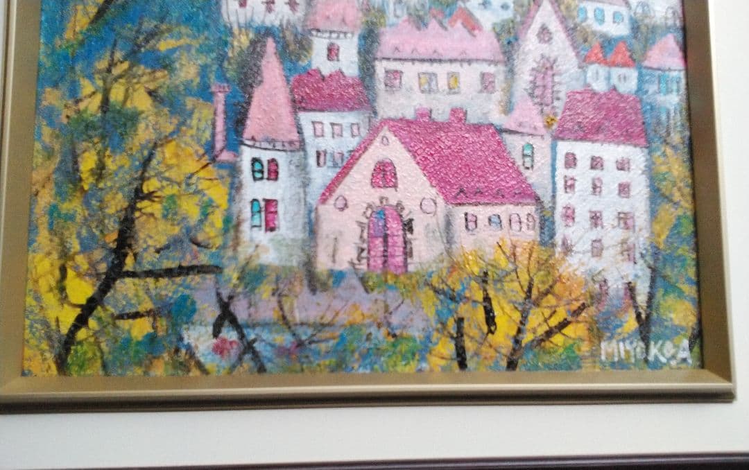 油絵 童画【荒井 美代子作】現代童画会員・春季展会友賞・栃木県芸術祭奨励賞他！