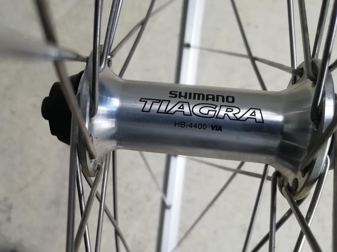 700cチューブラーホイール　カンパリム　前後セット　クイックリリース追加