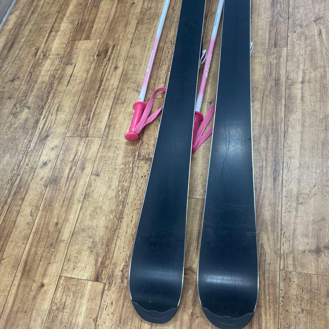 ATOMIC スキー板 140cm ジュニア セット ストック付 初心者OK