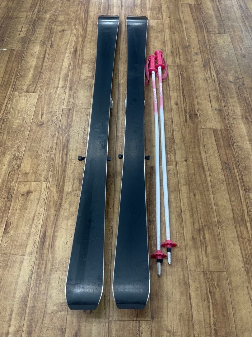 ATOMIC スキー板 140cm ジュニア セット ストック付 初心者OK