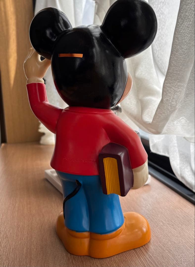 昭和レトロ　当時物　ミッキーマウス　ソフビ貯金箱