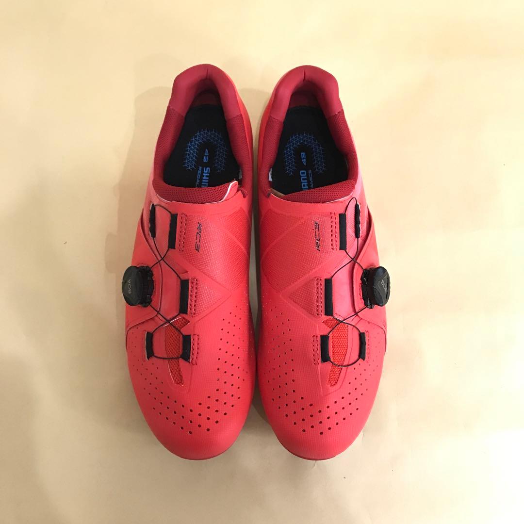 新品未使用　SHIMANO ビンディングシューズ　RC3 43 レッド