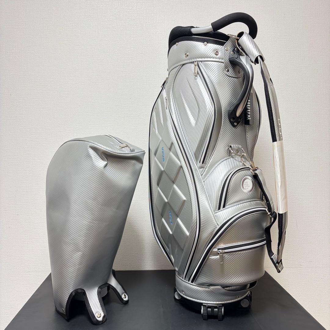 【超希少/非売品】UUUM GOLF コンペ景品 キャディバッグ シルバー 美品