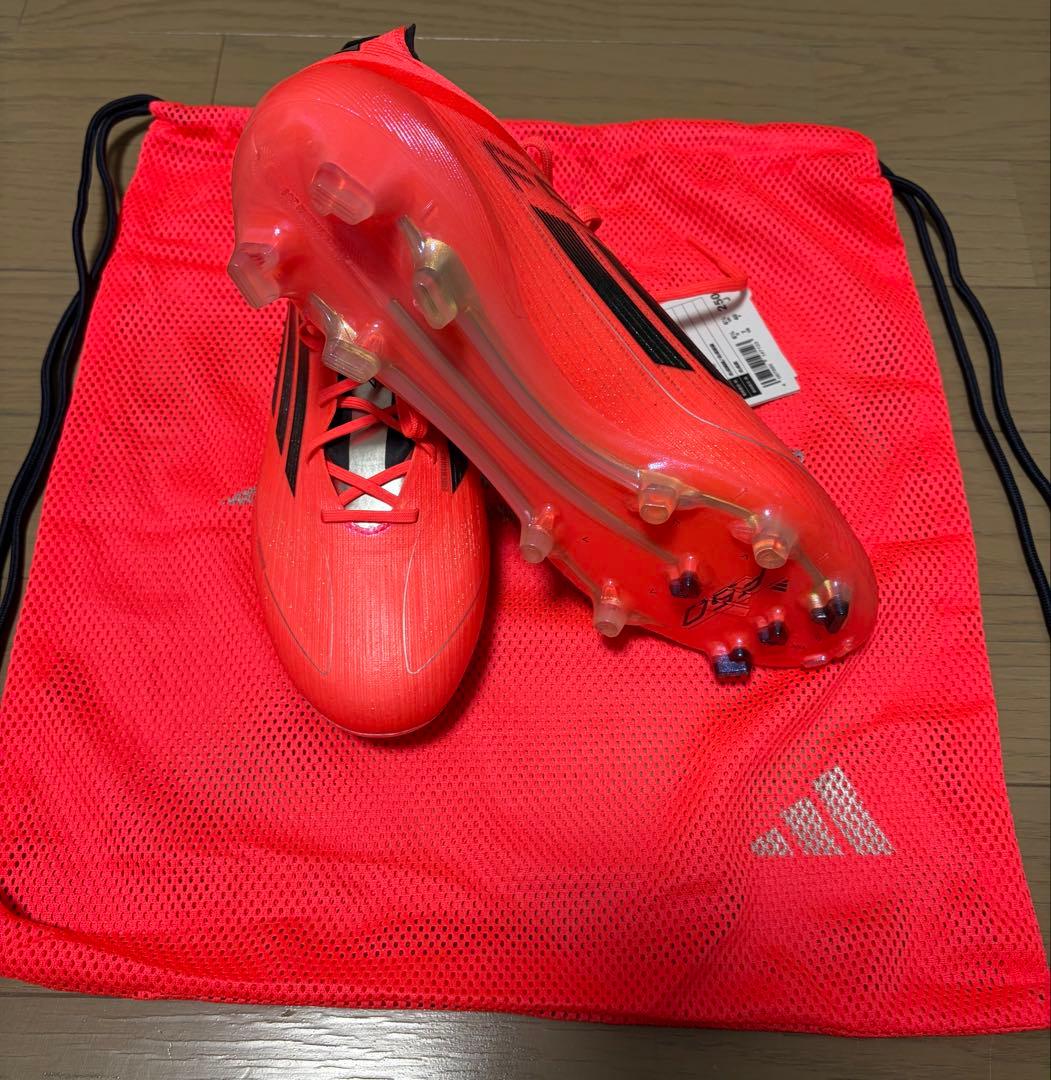【新品】F50-エリート/FGソール/25cm/レッド　adidas