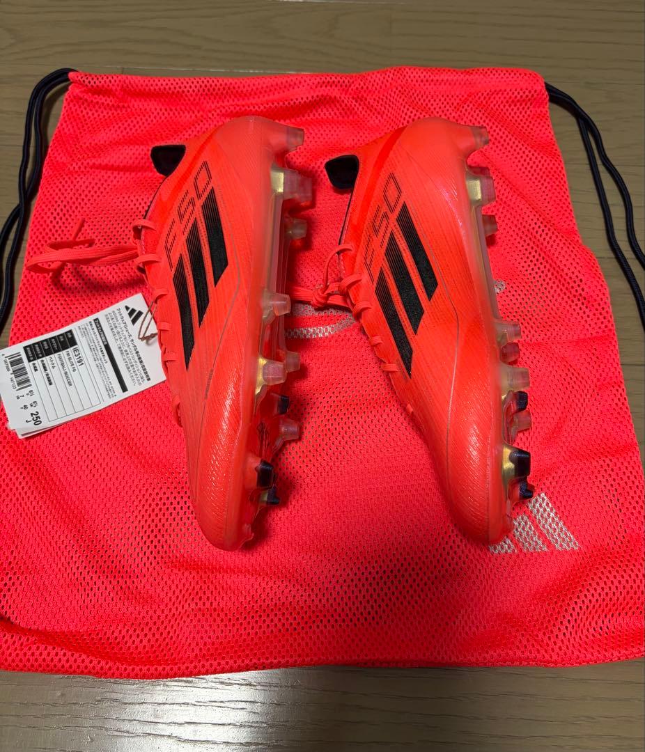 【新品】F50-エリート/FGソール/25cm/レッド　adidas