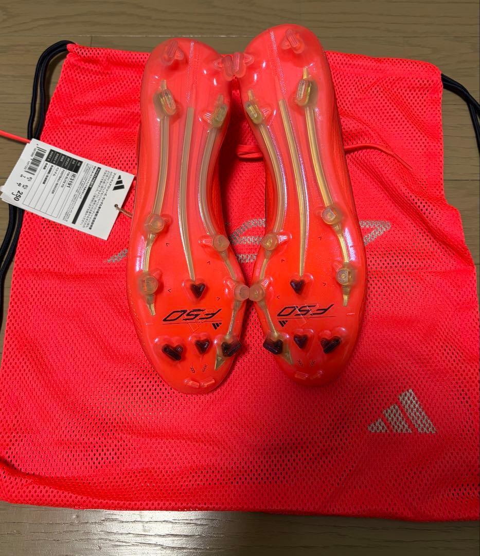 【新品】F50-エリート/FGソール/25cm/レッド　adidas