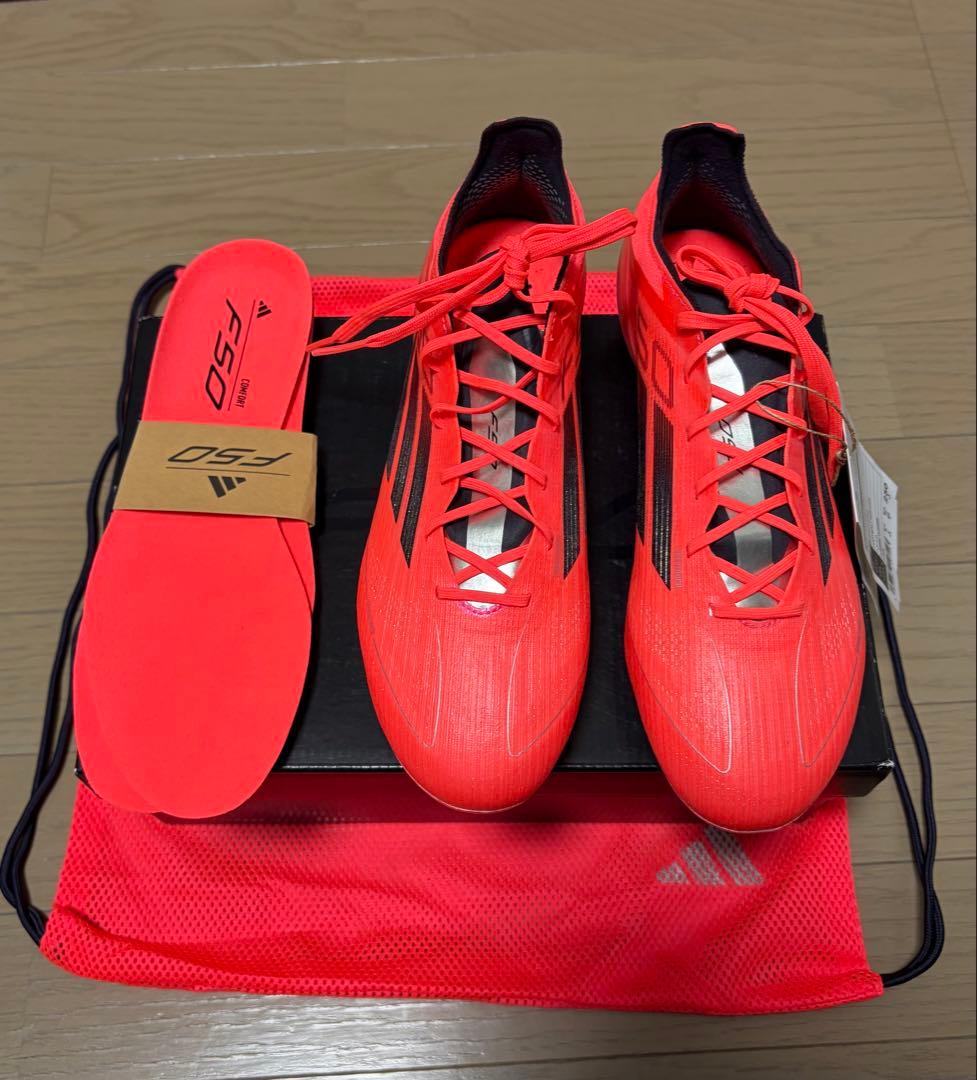 【新品】F50-エリート/FGソール/25cm/レッド　adidas