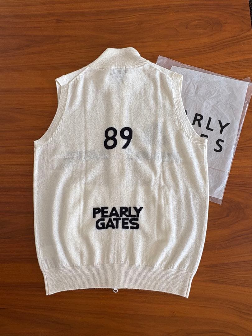 【新品未使用】 PEARLY GATES ニットダブルジップアップベスト