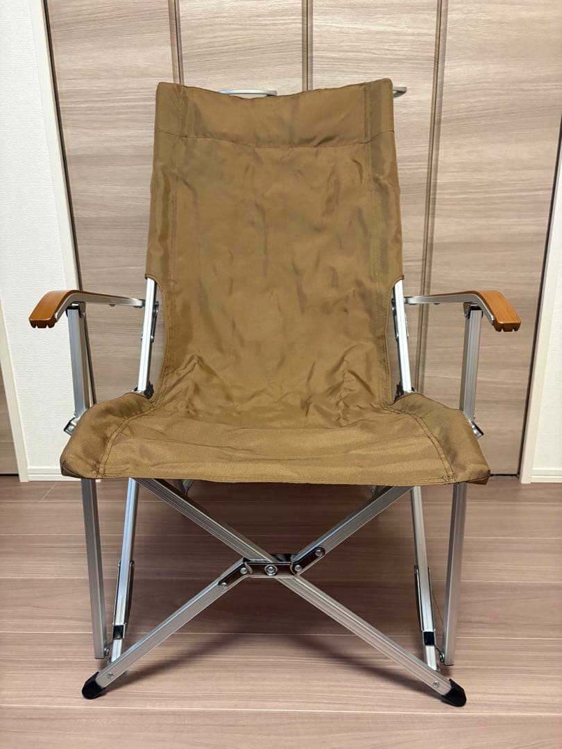 美品 小川キャンパル（OGAWA CAMPAL）ハイバックチェア（モカブラウン）
