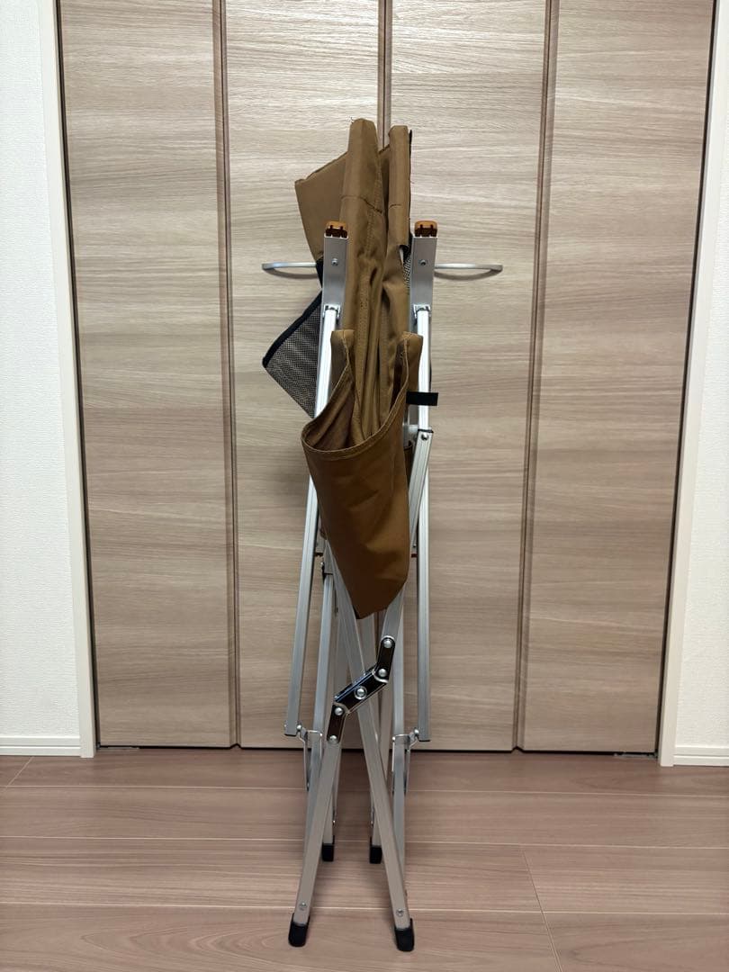 美品 小川キャンパル（OGAWA CAMPAL）ハイバックチェア（モカブラウン）
