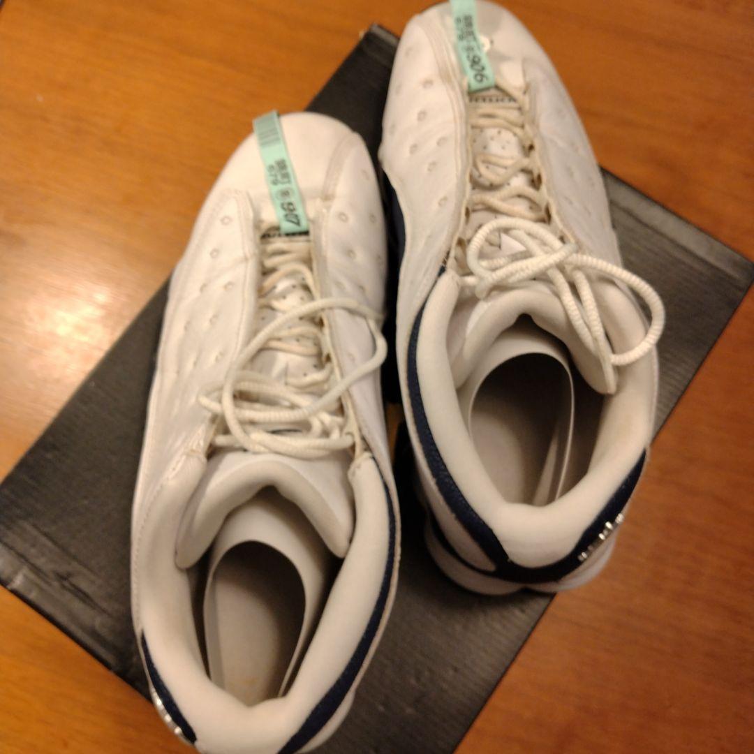 Jordan13 ホワイト/ネイビー スニーカー