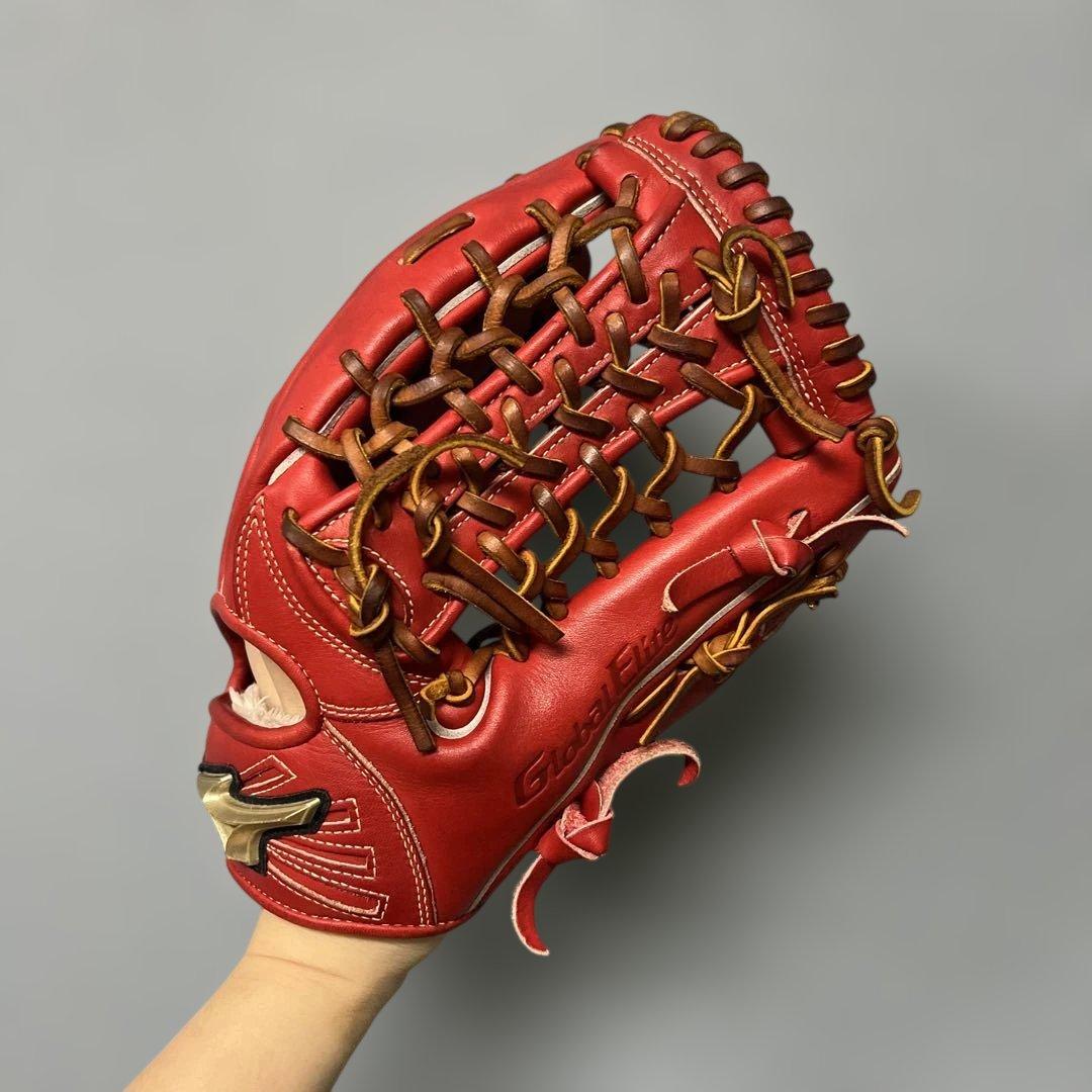 1334 ミズノ グローバルエリート 型抜群 極美品 軟式 外野手用グローブ