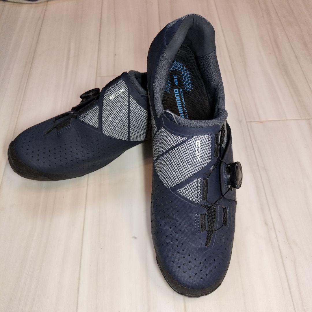 シマノXC3 SHXC300Mビンディングシューズ サイズ43 ネイビー BOA