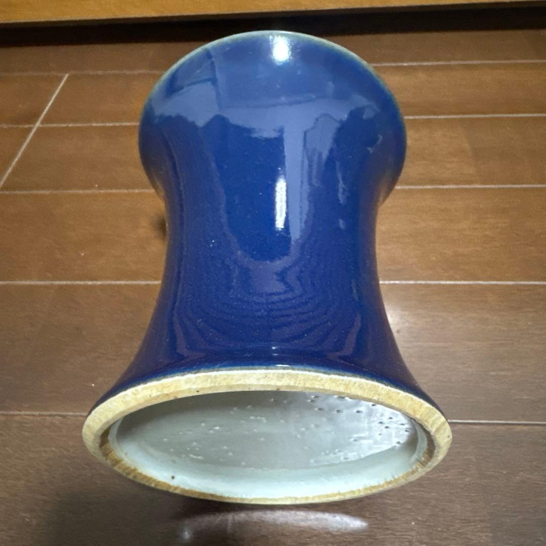 青釉笔筒 花器 置物 唐物 清朝