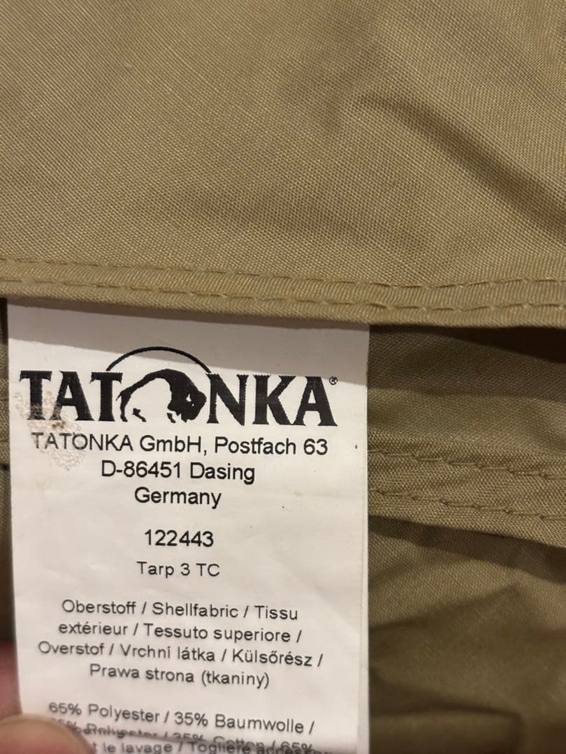 テント・タープ TATONKA Tarp 3 TC