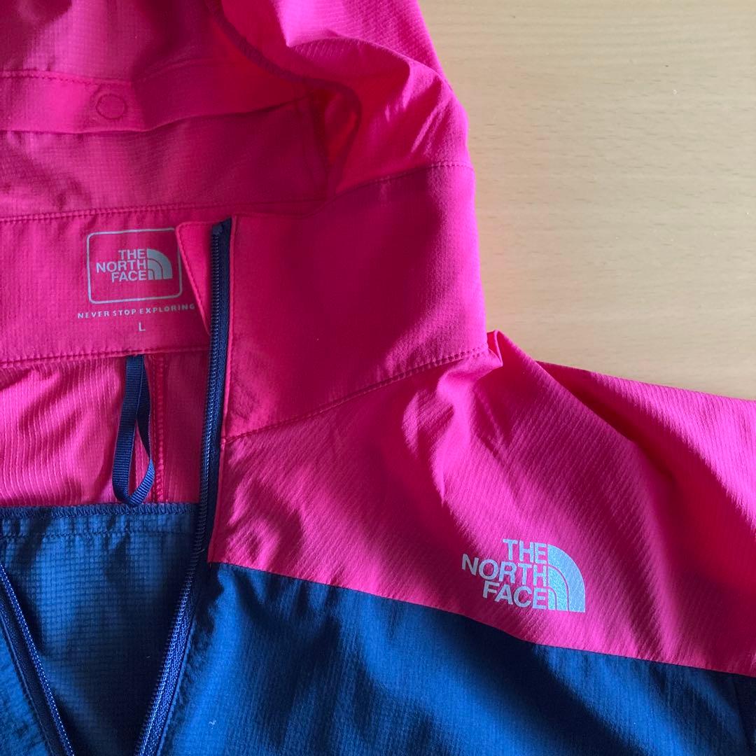 THE NORTH FACE ウィンドブレーカー ネイビー/ピンク