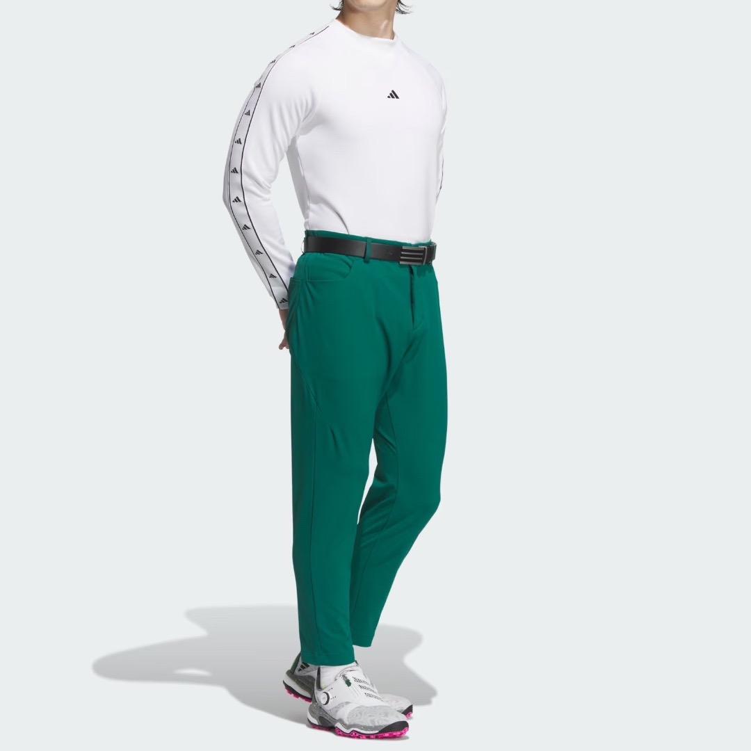 【96】秋冬 定価17,600円 アディダス ゴルフ 防風 アンクルパンツ 緑