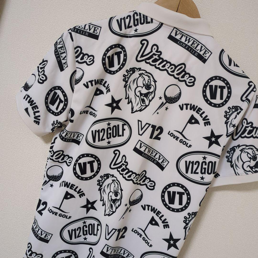 ★美品★V12　 総柄　ポロシャツ　サイズ　M