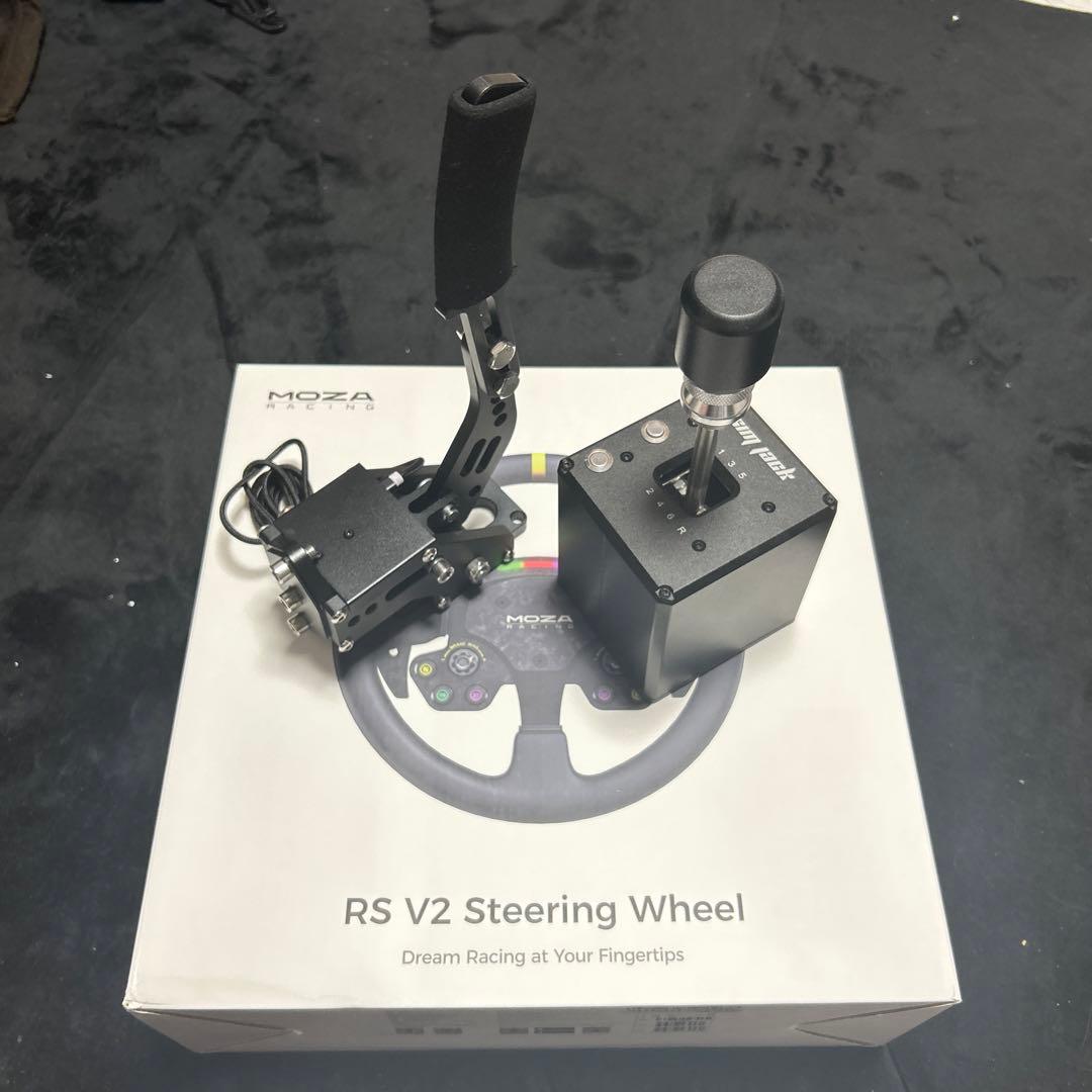 MOZA R12 V2ステアリング SR-Pペダル　シートセット