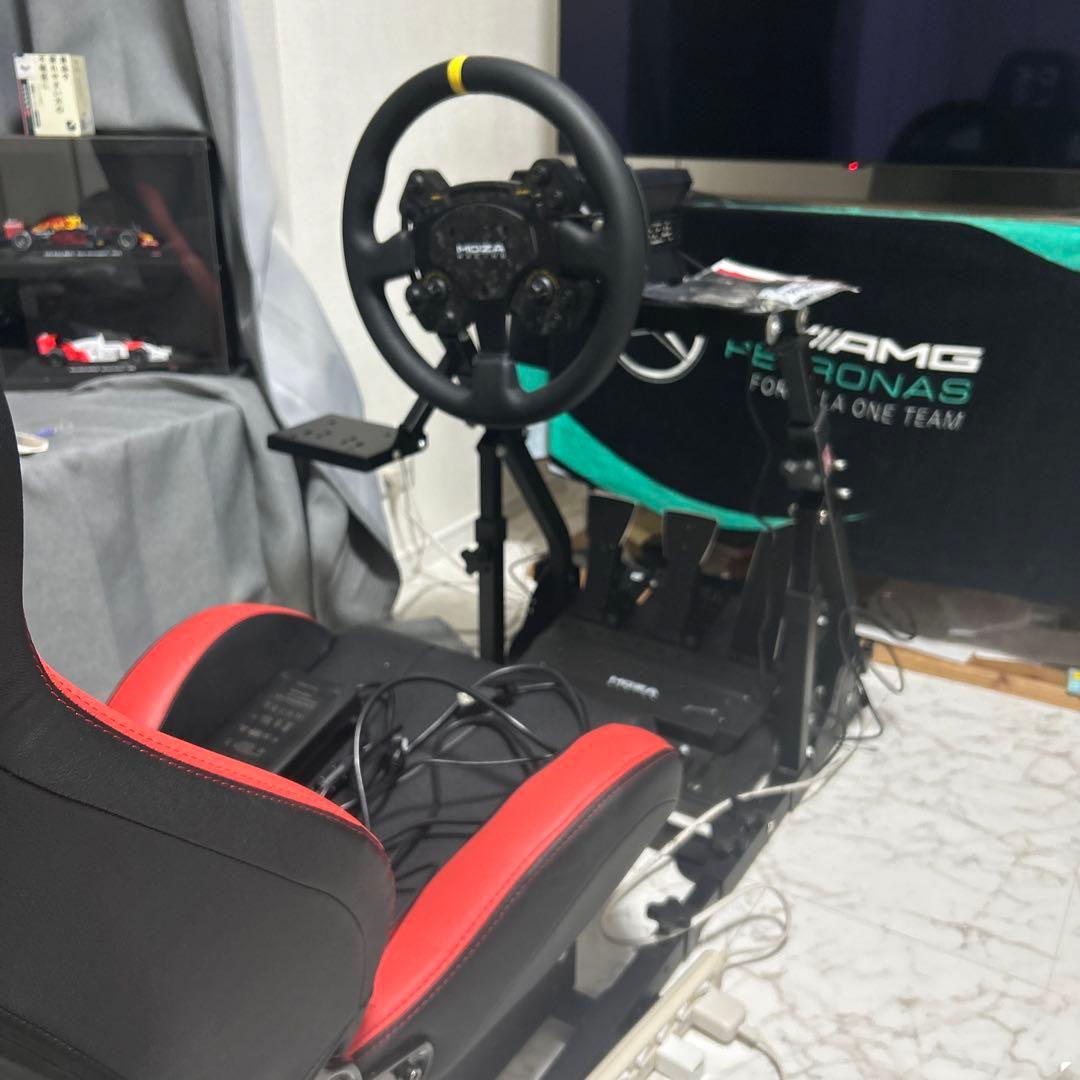 MOZA R12 V2ステアリング SR-Pペダル　シートセット