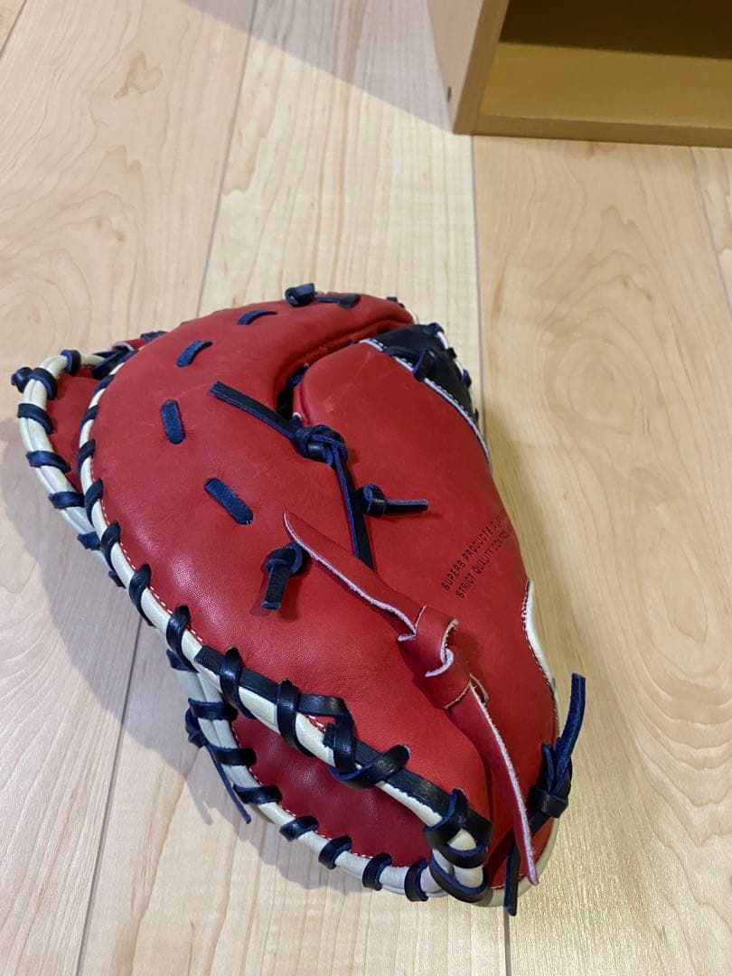 Mizuno Pro 軟式グローブ レッド/ネイビー　ファーストミット