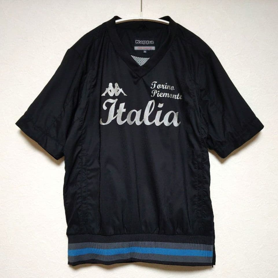 美品 Kappa【カッパ】2way ゴルフウェア アウター ブルゾン ブラック