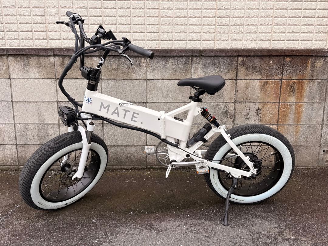 MATE X ICE WHITE カスタム多数 電動アシスト自転車 メイト自転車