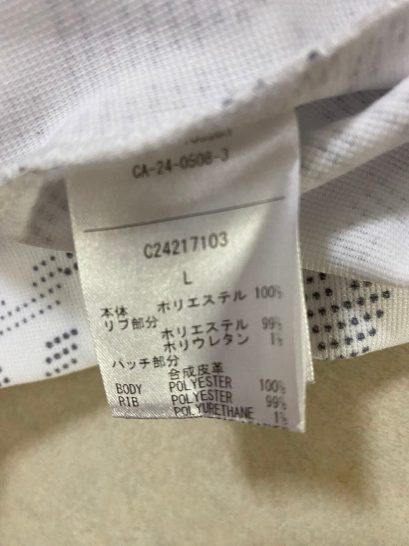 キャロウェイ ゴルフウェア 半袖 ホワイト モックネック　Lサイズ
