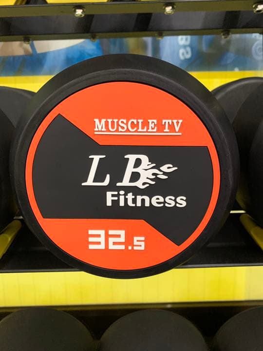 ラバーラウンドダンベル　　45kg  2個