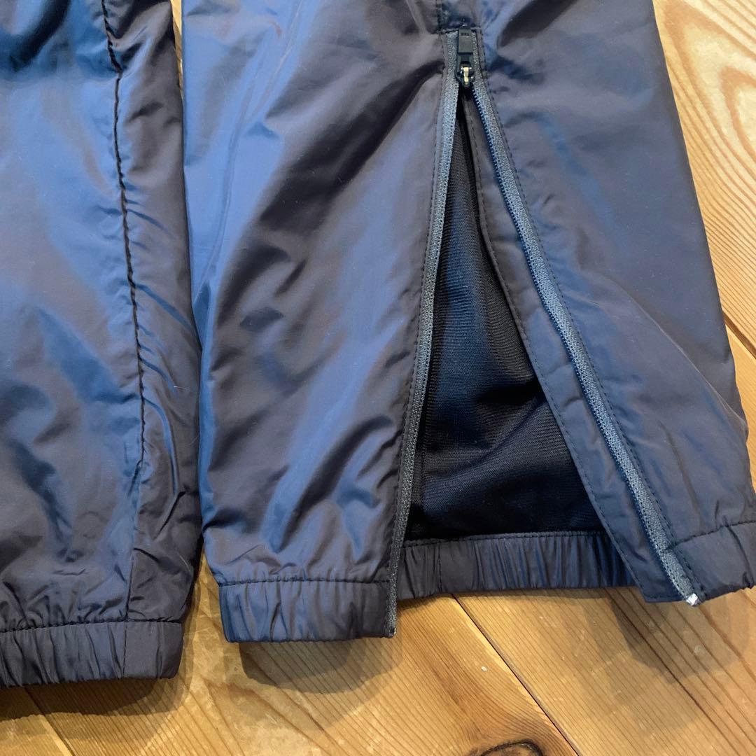 【used美品】アシックス ウィンドブレーカー　Sサイズ　上下セット　濃紺色