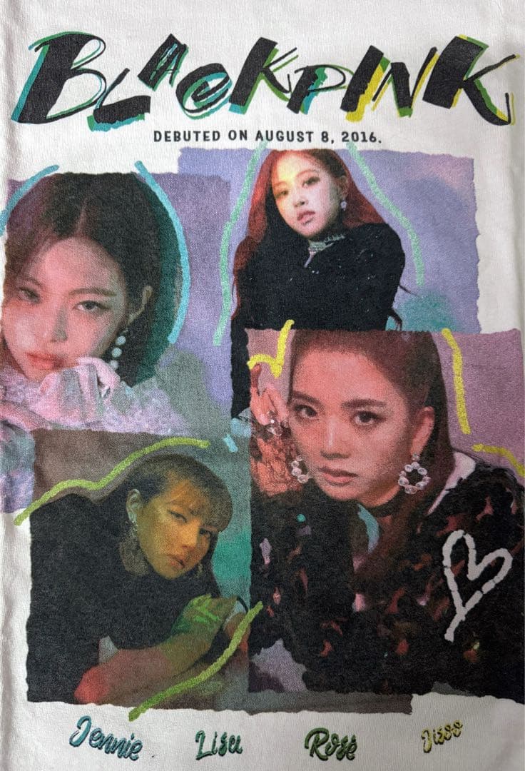 BLACKPINK YG公式 デビューTシャツ 2016