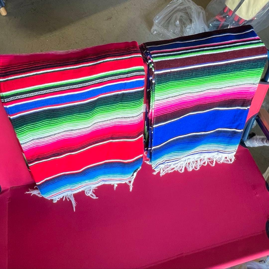 新品　MEXICICAN SARAPE RUG メキシカンラグ　red