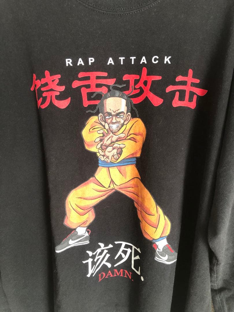 長袖Tシャツ アニメ風デザイン RAP ATTACK