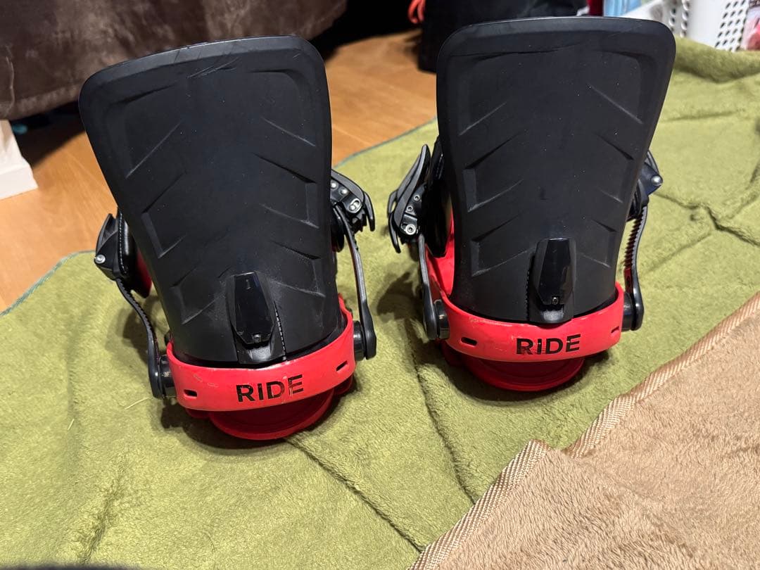も*ん様 RIDE REVOLT スノーボード バインディング Lサイズレッド×