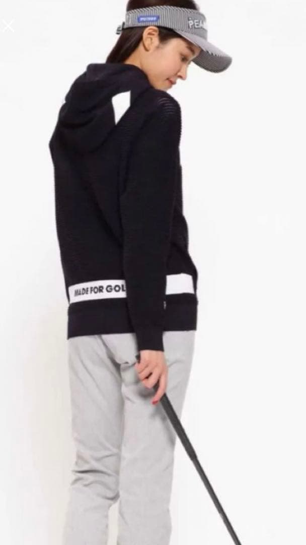 【3/27まで限定価格】PEARLY GATES フード付きメッシュパーカー