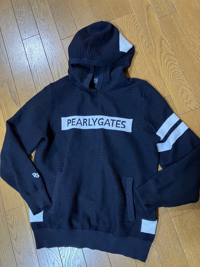 【3/27まで限定価格】PEARLY GATES フード付きメッシュパーカー