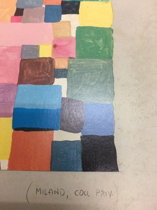 世界名画 抽象画 色彩抽象画73センチ×52センチ 白額縁アクリルガラス付き