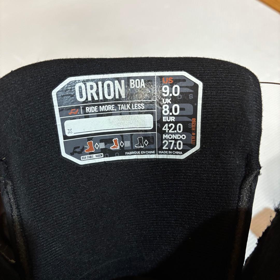 RIDE ライド ORIONBOA オリオン ボア スノーボードブーツ 27cm