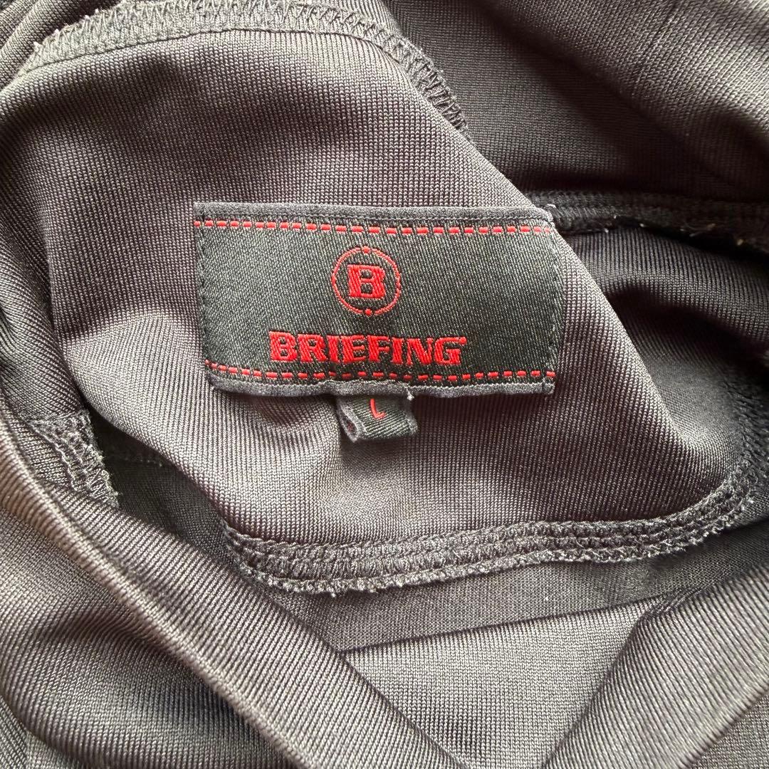 BRIEFING ハイネックシャツ ブラック L 長袖 BBG223M09