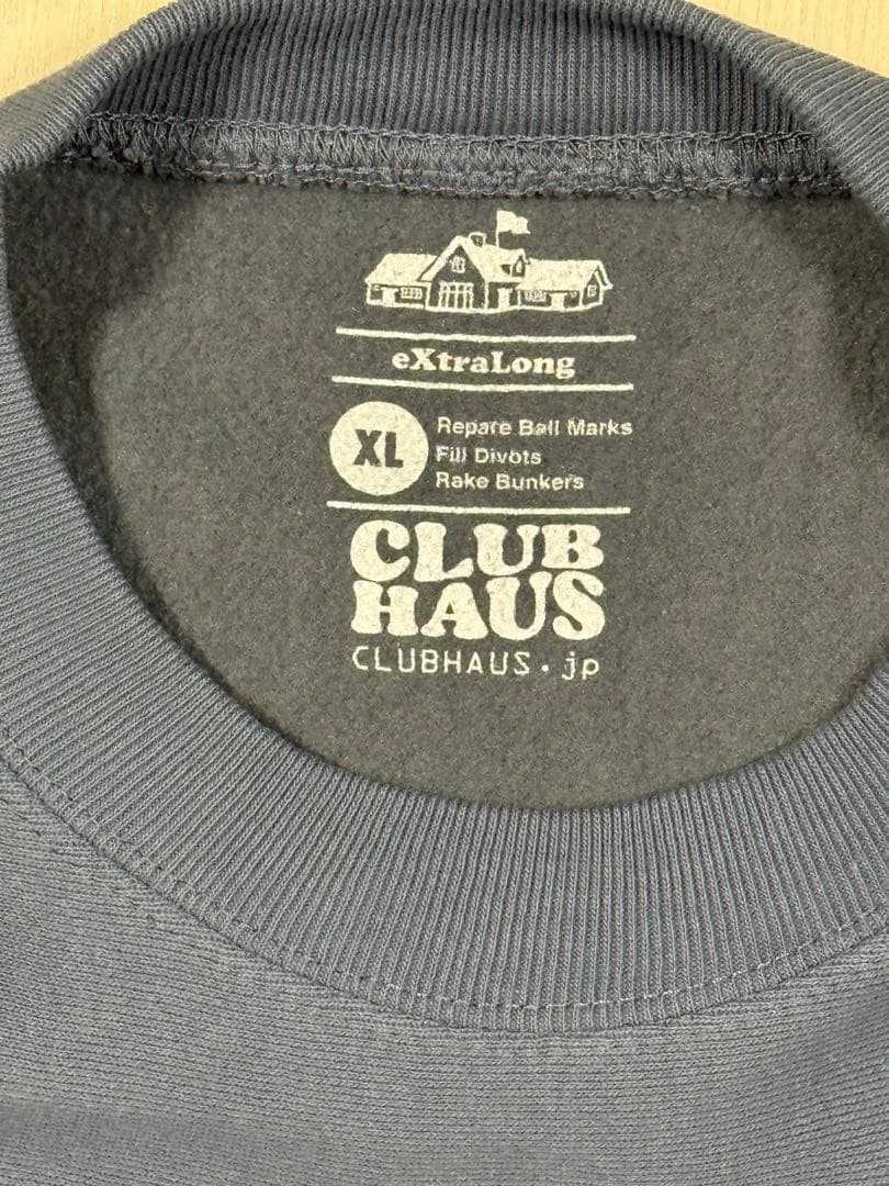 【未使用XL】CLUBHAUS×MALBONコラボ　スウェット　ブルーグレイ