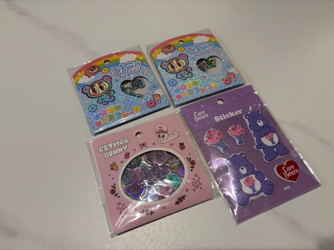 ボンボンドロップシール ちいかわ　サンリオ　パペットスンスン　おはじきシール