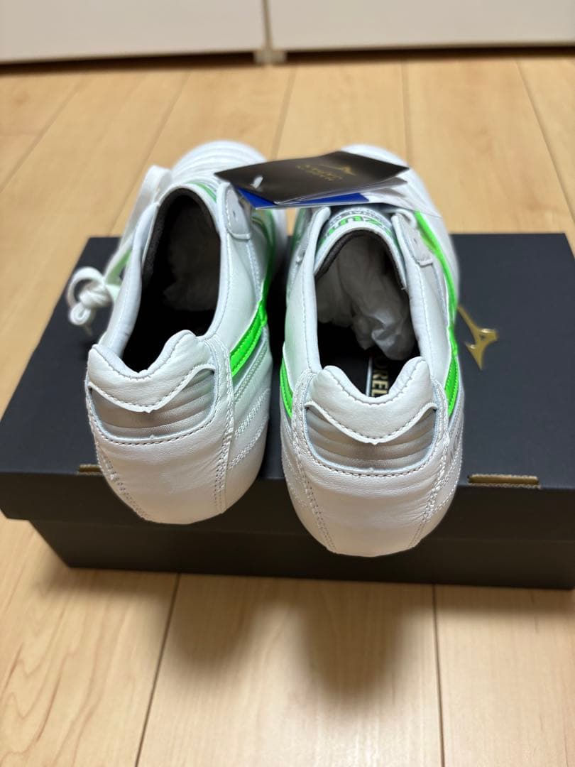 Mizuno Morelia II サッカーシューズ ホワイト/グリーン