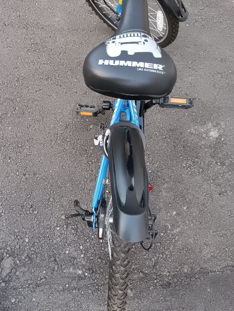 HUMMER 子供用自転車 バスケット付き 青