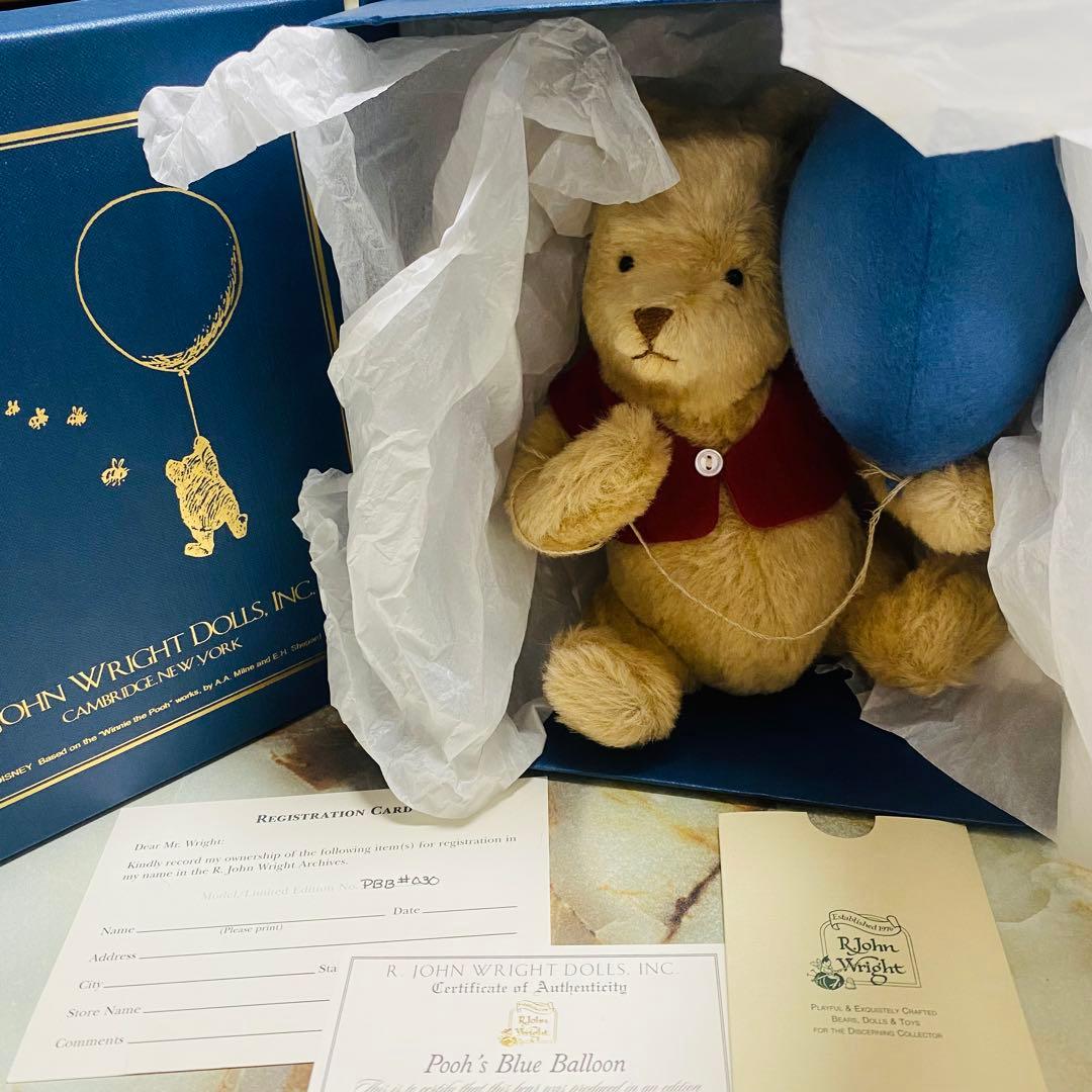 ぬいぐるみ R. John Wright Dolls Pooh's Blue Balloon