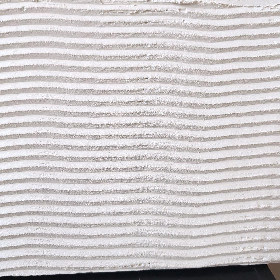 天然漆喰の抽象アート作品