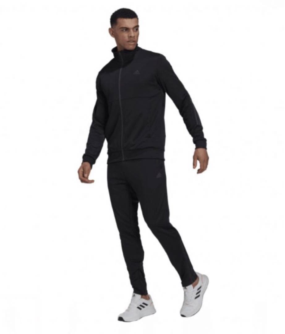 【adidas/アディダス】スリーストライプス ジャージ上下セット・L・ブラック
