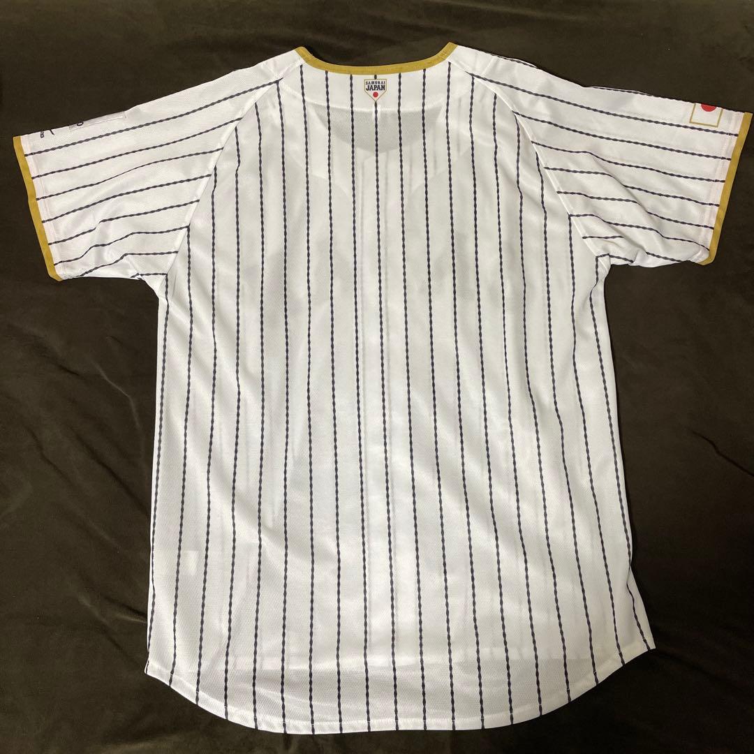 【美品】MIZUNO 野球 日本代表 侍ジャパン ユニフォーム WBC 白金 L