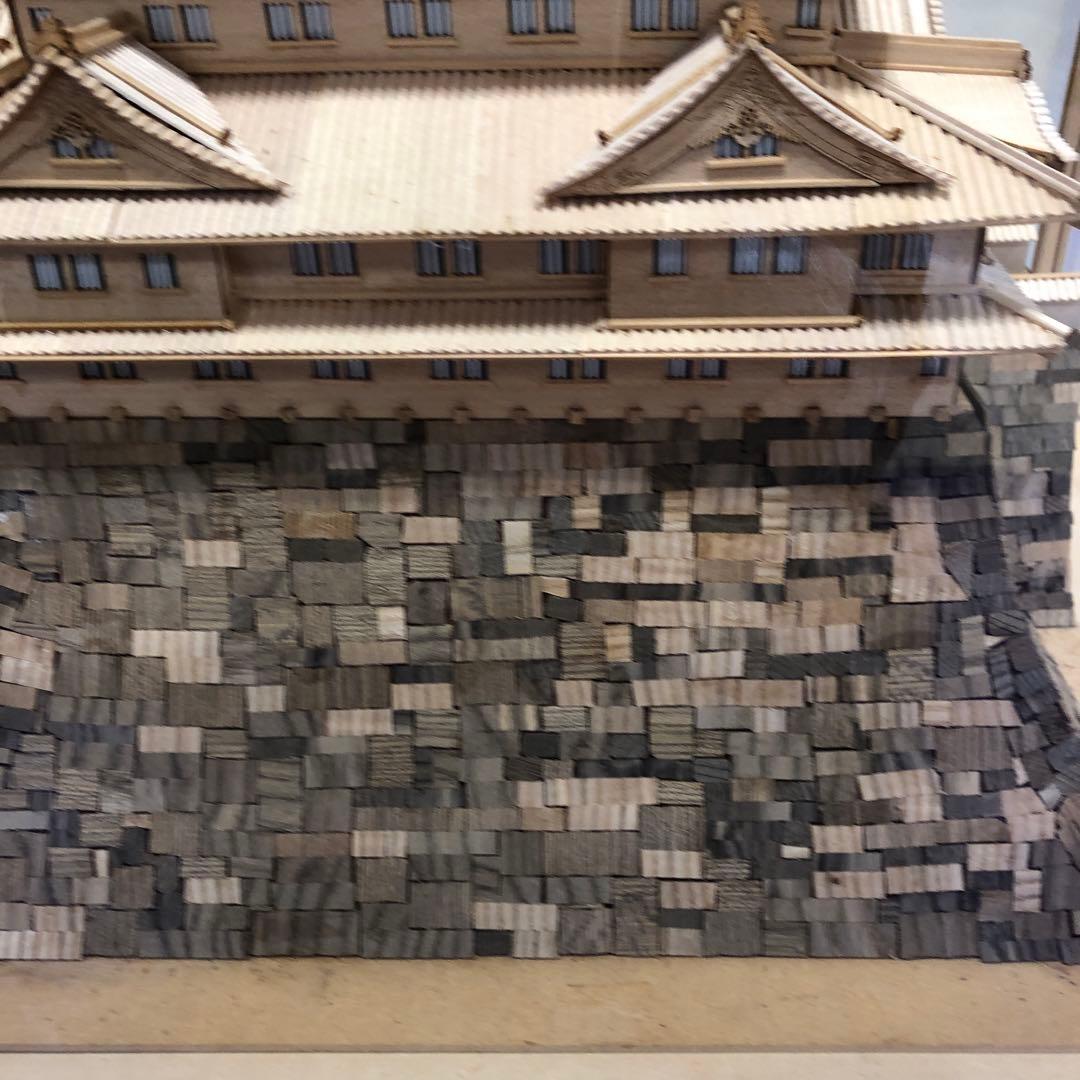 ウッディジョー 1/150 岡山城 木製建築模型　引取り限定